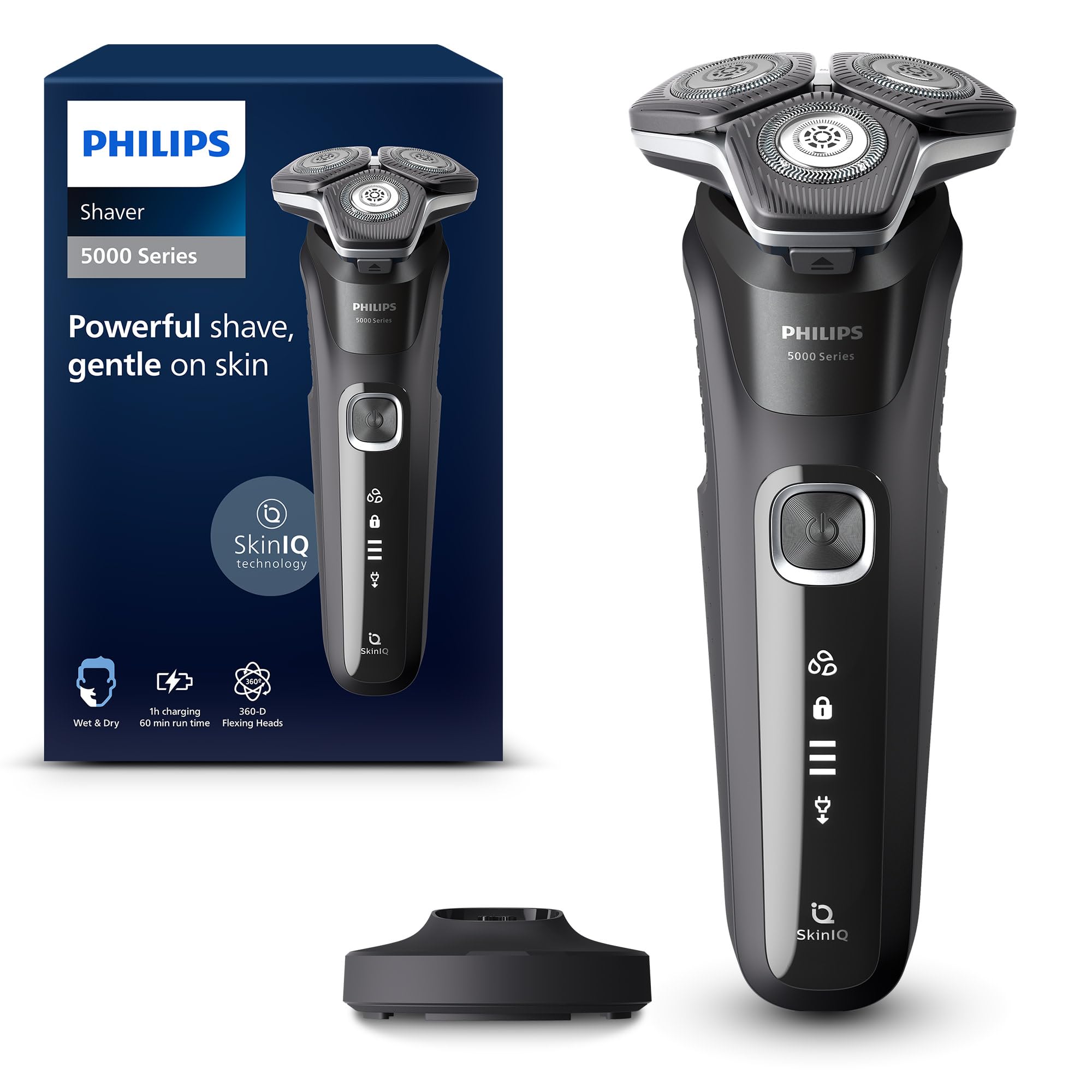 Philips Shaver Series 5000 Wet & Dry Shaver with Charging Stand, S5898/25