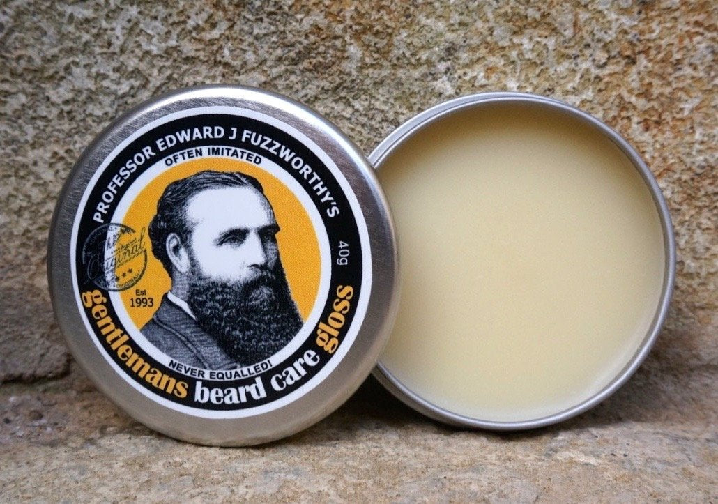 Beard Care Kit Professor Fuzzworthy Beard Conditioner Balm & Best Beard Shampoo Bar - All Natural Chemical Free - Organic Essential & Kunzea Oils - Tasmania Australia