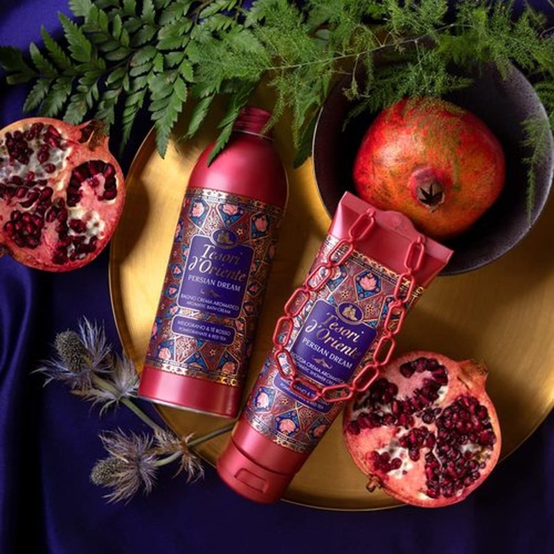 Tesori d'Oriente Persian Dream Bath Cream with Pomegranate, Red Tea 500ml 16.90fl oz