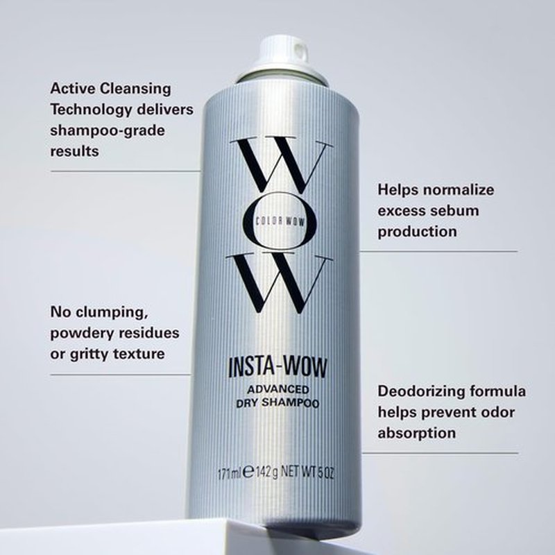 Color Wow Insta-WOW Advanced Dry Shampoo - Removes Oil for Shampoo-Grade Results | No Grit or Residue