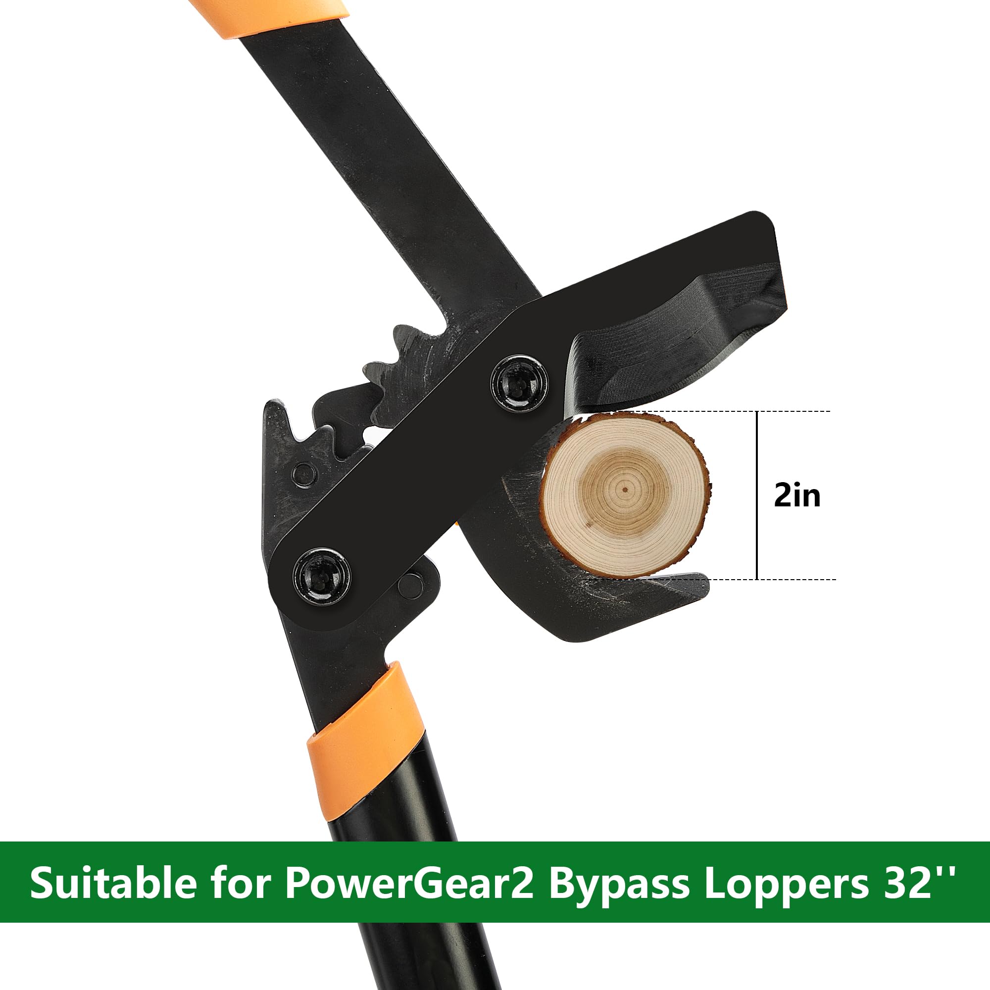 Adnee 2 Pcs SK5 Steel Lopper Replacement Blade-Black Bypass Lopper Blades for Tree Trimming-Replacement Blade Garden Tools Fit for PowerGear2