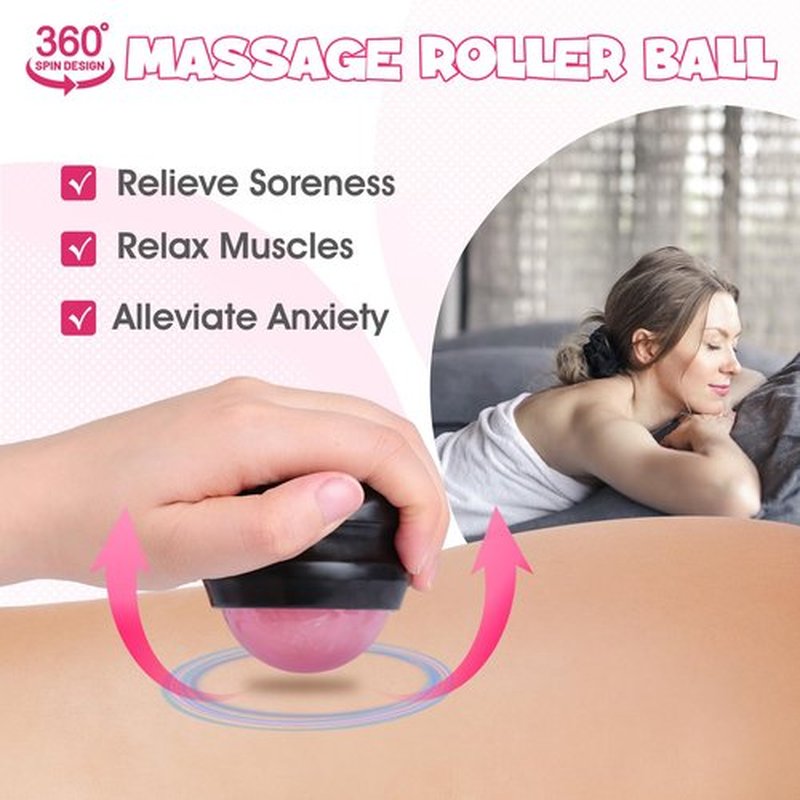 OAKDOLCHE Birth Comb & Massage Roller Ball Kit for Women Labor and Delivery Essentials, Wooden Labor Comb Pregnancy Must Haves, Designed for Expectant Moms