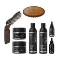 The Beard Struggle Ultimate Beard Growth Kit for Men Balm, Cream, Brush, Comb, Oil, Wash, & Conditioner for Moisturizing Beard - Viking Storm, Silver Collection