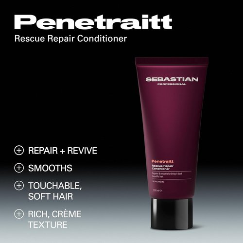 Sebastian Professional Penetraitt Rescue Repair Conditioner - Strengthens & Deeply Moisturizes Damaged Hair | 6.7 Fl Oz