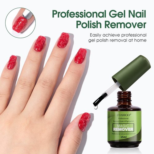 Gel Nail Polish Remover 2 PCS- Gel Polish Remover for Gel Nails Professional 2-5 Minute, Easy and Quick Remove Gel Polish at Home