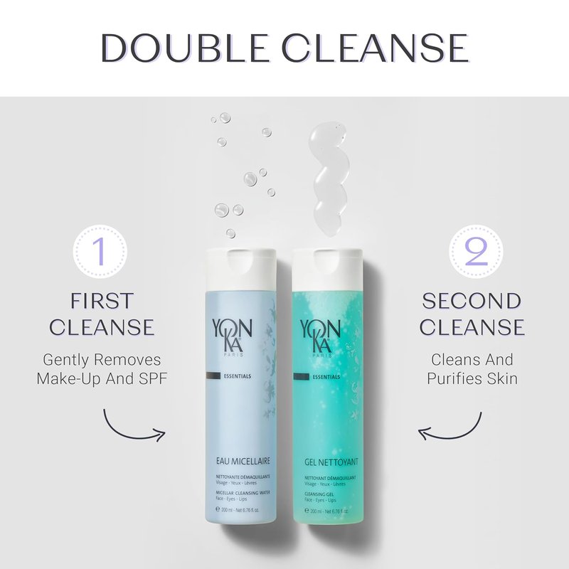 Yonka Gel Cleanser - Gentle Foaming Face Wash & Makeup Remover | Balances pH & Cleanses Pores | For Acne Prone & Oily Skin