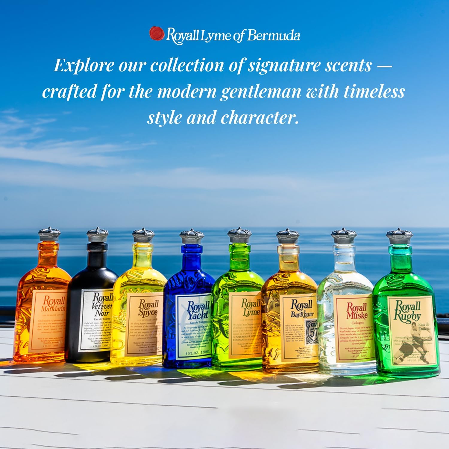 ROYALL LYME, Men's Heritage Cologne, Inspired by Bermuda – 8 Fl oz Splash