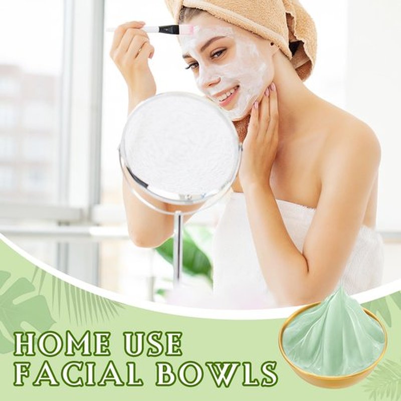 Teenyyou 6 Pcs 3. 23 In DIY Face Mask Mixing Bowl Stainless Steel Esthetician Facial Mask Bowl Facial Small Mixing Esthetician Supplies for Lady Women Skincare Home Salon Cosmetic Beauty (Gold)