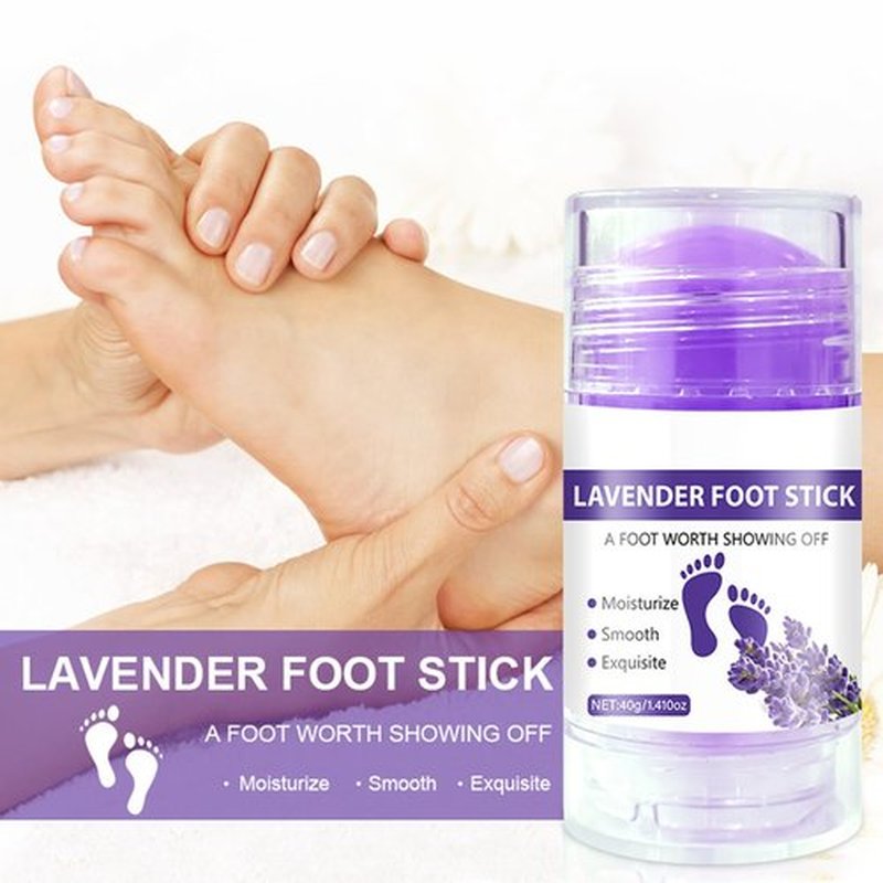2Pcs Cracked Heel Sticks - Foot Balm Cream for Dry Cracked Feet with Lavender & ALoe Vera Deeply Moisturize and Soften Feet Calluses Rough Skin - Foot Moisturizer Lotion Stick for Women - 1.41oz