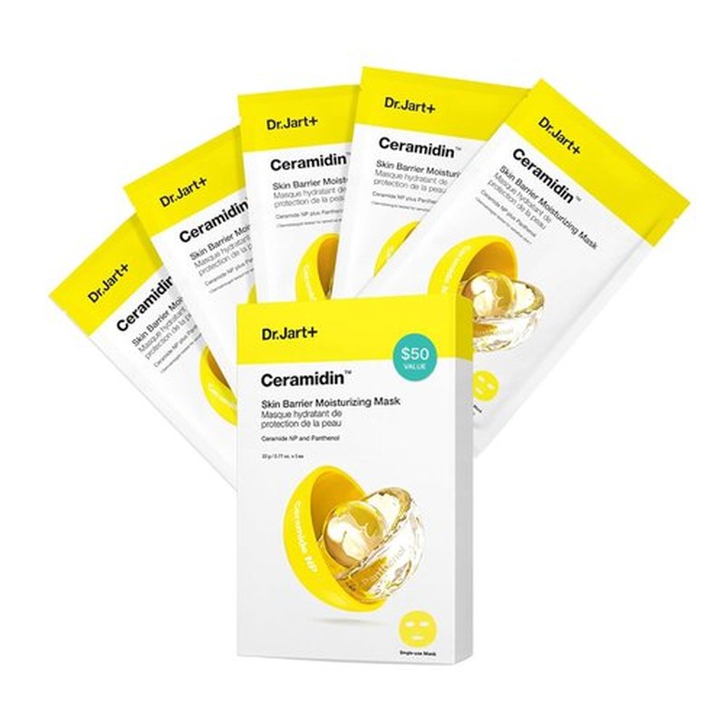 Dr.Jart+ Ceramidin Face Mask - Hydrating Sheet Mask for Skin Barrier Repair | Korean Skincare