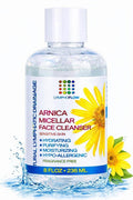 Bruizex Arnica Montana Micellar Cleansing Water, Facial Cleanser & Makeup Remover, Suitable for All Skin Types, Use for Natural Lymphatic Drainage, Reduces Face Puffiness, Daily Skin Care, 8 Fl Oz