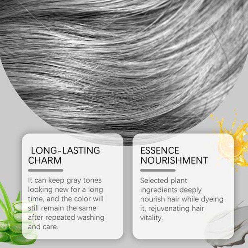 Regine Switzerland Silver Hair Dye - 2-in-1 Nourishing Color & Conditioning Essence | 3.53 Fl Oz (2 Pack)