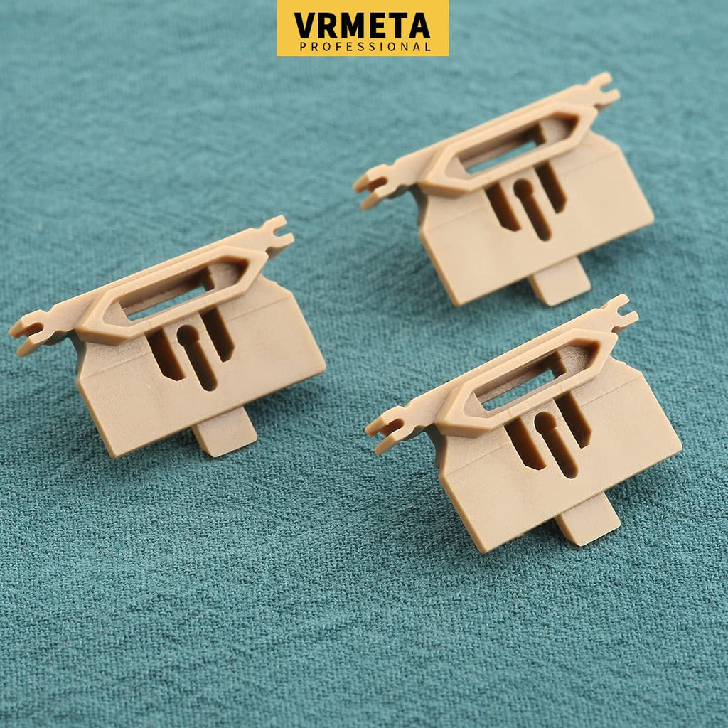 VRMETA 3 Pcs DIY Hair Clippers Accessories Cam follower Replacement Swing Head Guide Block Plastic Tongue fit Wahl Magic Clip 8148/8504/8591/1919 Repair Part (3 Brown)