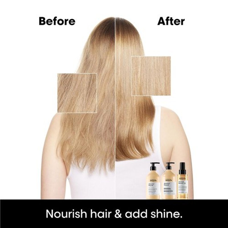 L'Oreal Professionnel Paris Absolut Repair 10-in-1 Oil - Nourishing Hair Oil for Dry, Damaged Hair | Repairs & Adds Shine
