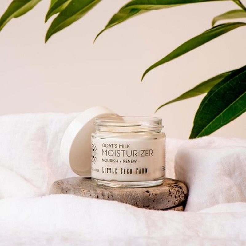 Little Seed Farm Goat's Milk Face Moisturizer - Organic All-Natural Hydrating Cream - 2.0 Ounce