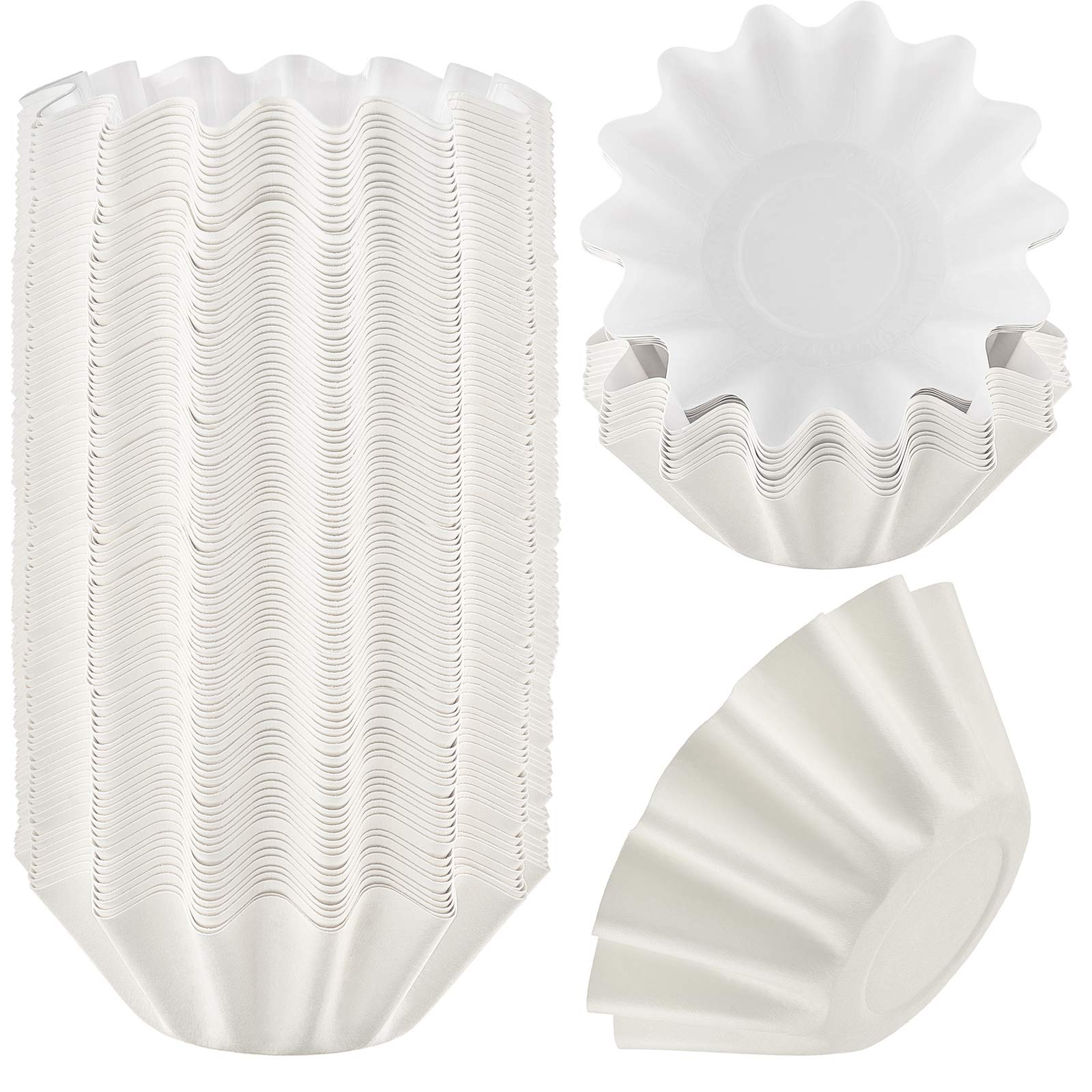 Boao Wax Melt Liners Reusable Leakproof for Any Wax Cubes Waxes Warmer Containers Cups for Scented Candle Plug in Warmers Electric Waxes Melters Burner(White,100 Pieces)