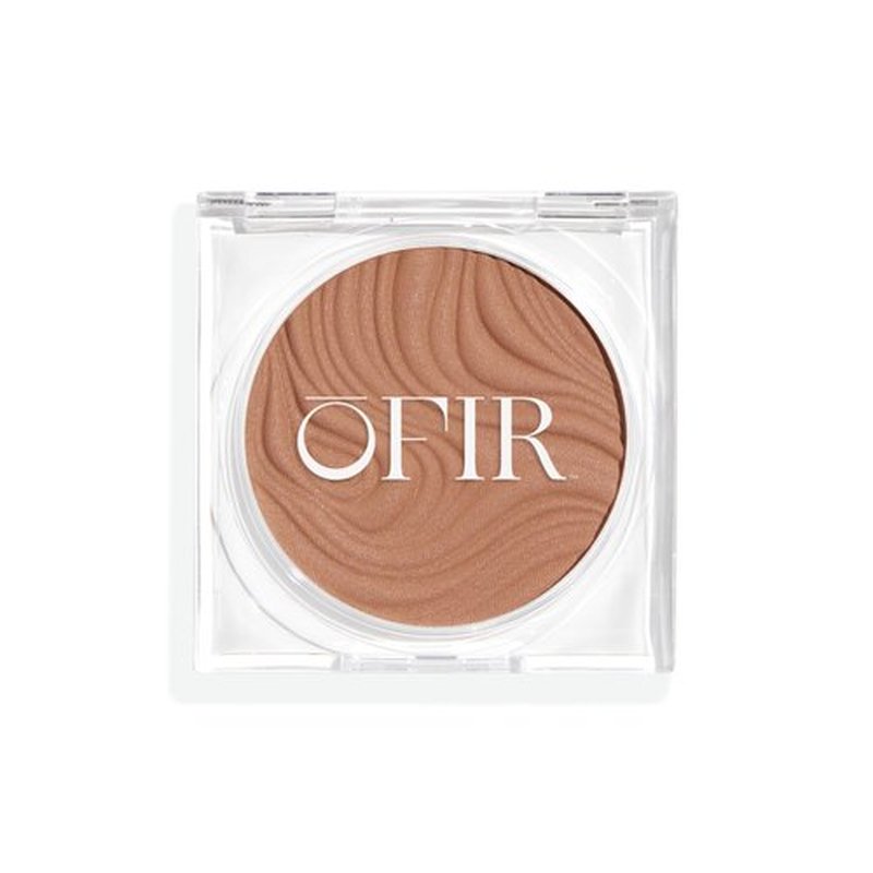 OFIR Geo Sculpt Blendable Cream Bronzer | Buildable Radiant Finish with Vitamin E | Vegan & Cruelty Free Makeup Bronzer | Sun Kissed Glow Compact For Sculpting Cheekbones | Clay - Soft Tan, 0.24 oz
