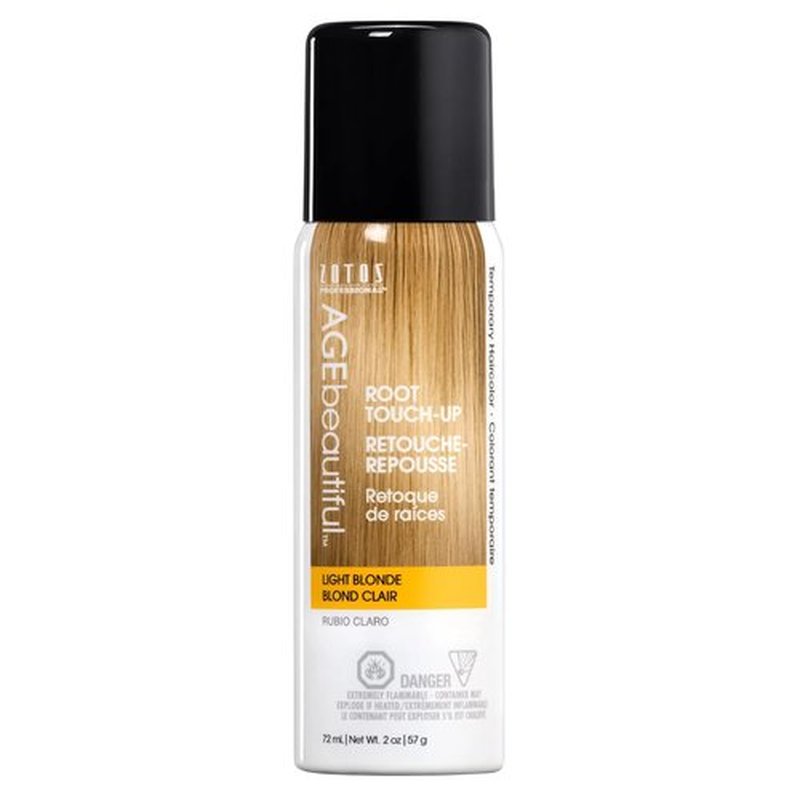 AGE Beautiful Root Touch Up Hair Color Spray - Temporary Gray Concealer | Adds Volume & Covers Thinning Patches | Water & Sweat Resistant