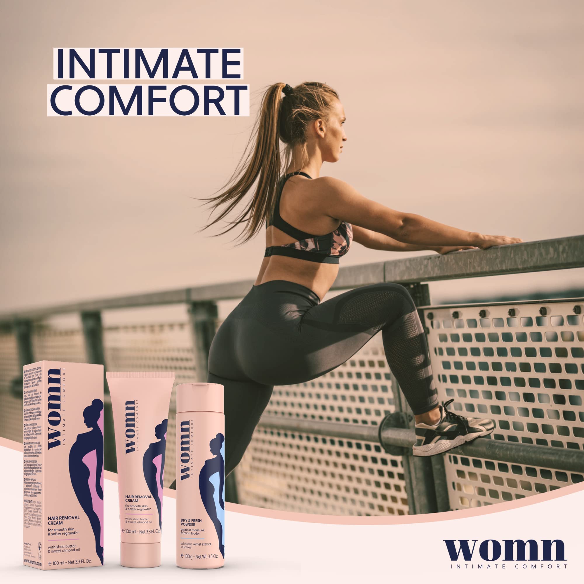 womn Intimate Hair Removal Cream for Women, Bikini Area & Armpits 3.3 fl oz