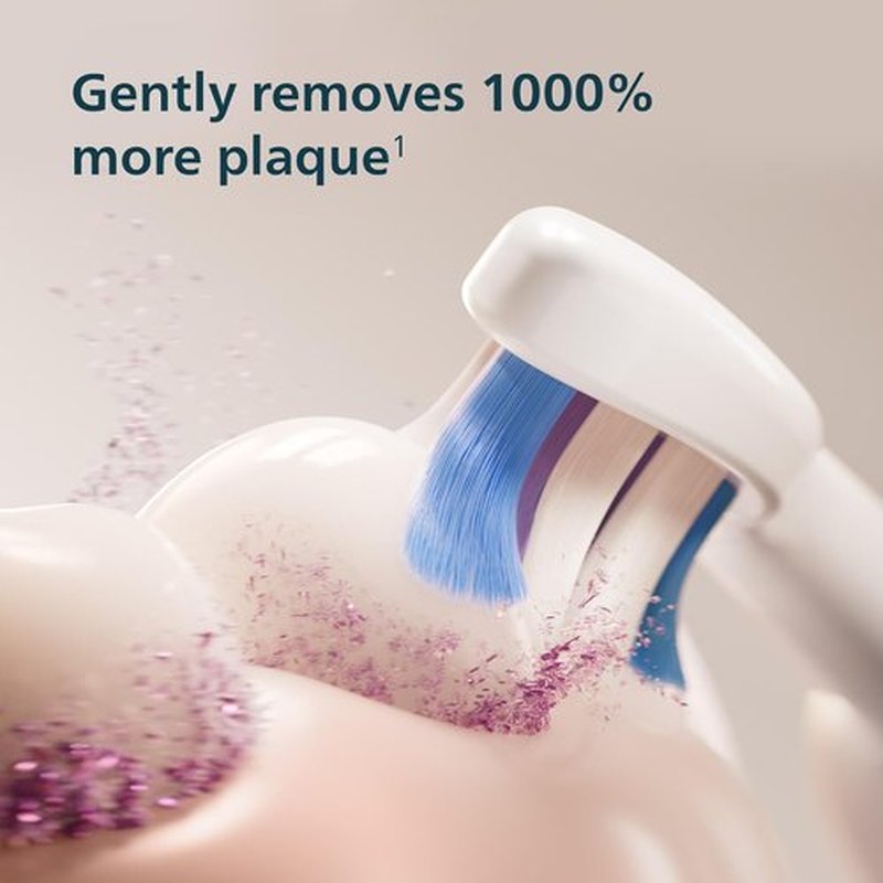 Philips Sonicare 6700 Series Electric Toothbrush - Advanced Sonic Technology, Pressure Sensor, 9 Modes, Light Pink, HX7412/04