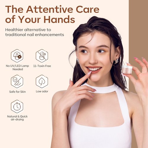 Modelones Acrylic Powder 6 Colors Acrylic Nail Powder Kit Skin Tones Brown Neutral Milky Daily Elegant Nail Acrylic Powder for 3D Acrylic Nail Art Nail Extension No Nail Lamp Needed