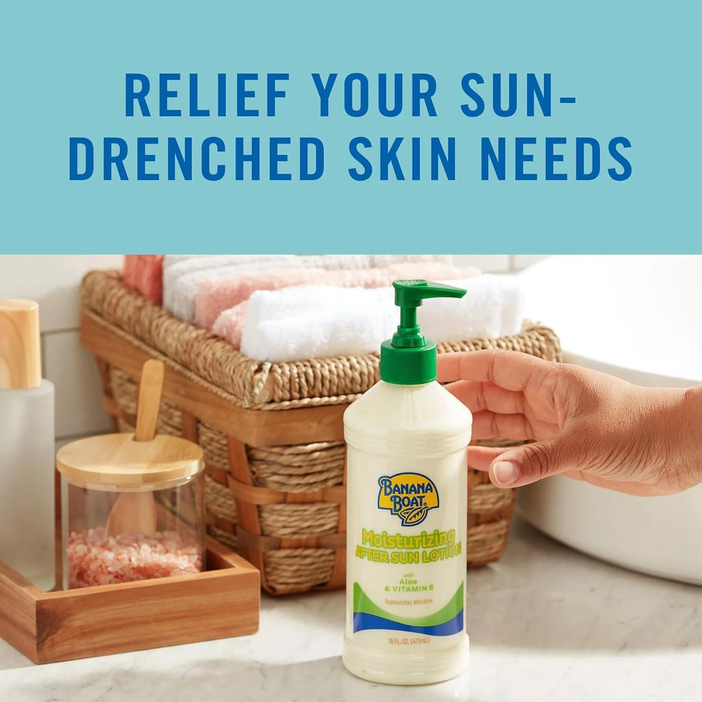 Banana Boat After Sun Lotion, Aloe, Moisturizing 16 oz by Banana Boat