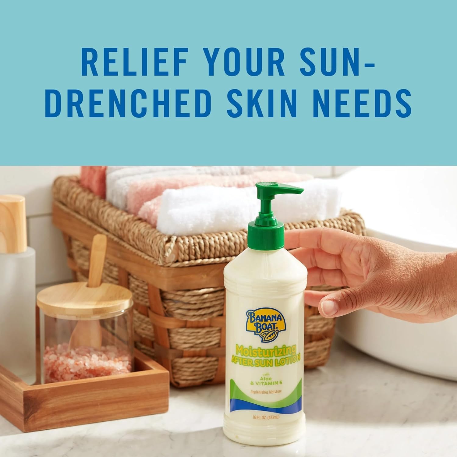 Banana Boat After Sun Lotion, Aloe, Moisturizing 16 oz by Banana Boat