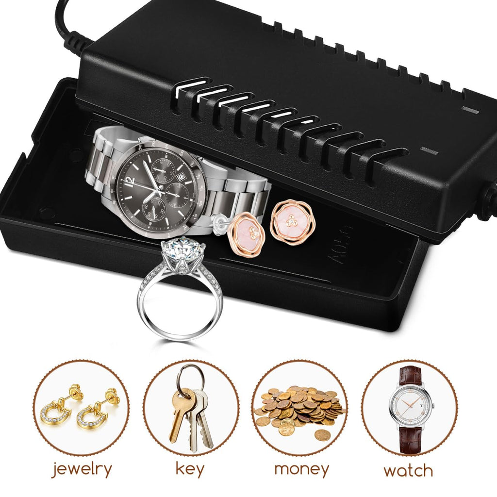 Angoily Fake Charger Safe, Diversion Secret Container, Discreet Laptop Adapter Hidden Safe Compartment Stash Hider Box for Cash Money Key Jewelry Hiding, Power Plug Storing for Home, Office, Car