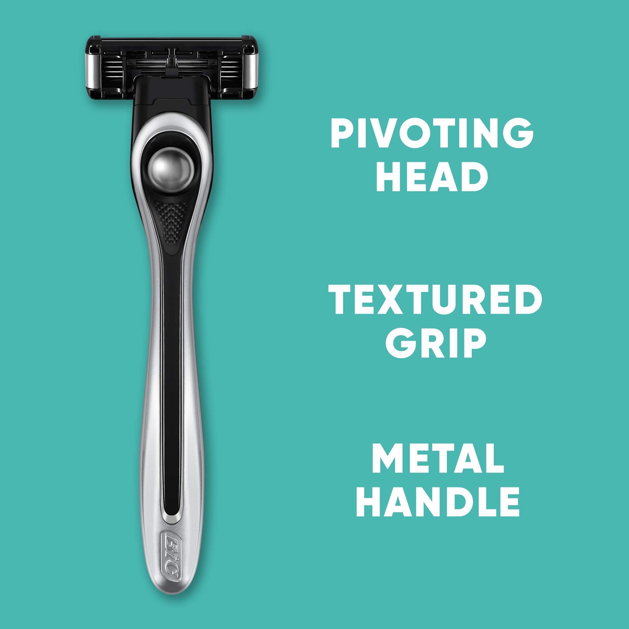 Made For YOU by BIC Shaving Razor Blades for Every Body - Men & Women, with 2 Cartridge Refills - 5-Blade Razors for a Smooth Close Shave & Hair Removal, NICKEL, Kit