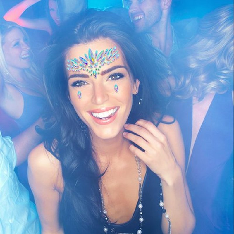 Lusy DM 12 Sets Face Gems Mermaid Face Jewels Rhinestone Rave Face Gems Temporary Tattoos Crystal Face Jewels Stickers for Race Carnival Festival Party