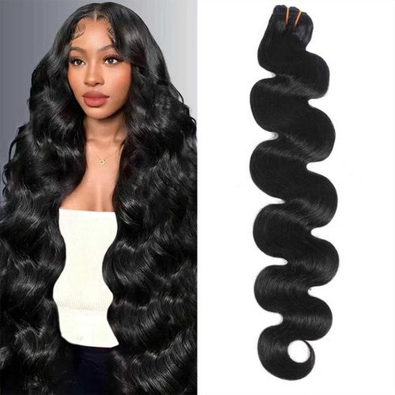 16A Raw Body Wave Bundles Human Hair 100% Human Hair Bundles,Triple Lifespan Virgin Remy Hair Extensions,Keep Texture Silky Soft After Multiple Washes (Body Wave 1 Bundle, 28 Inch)