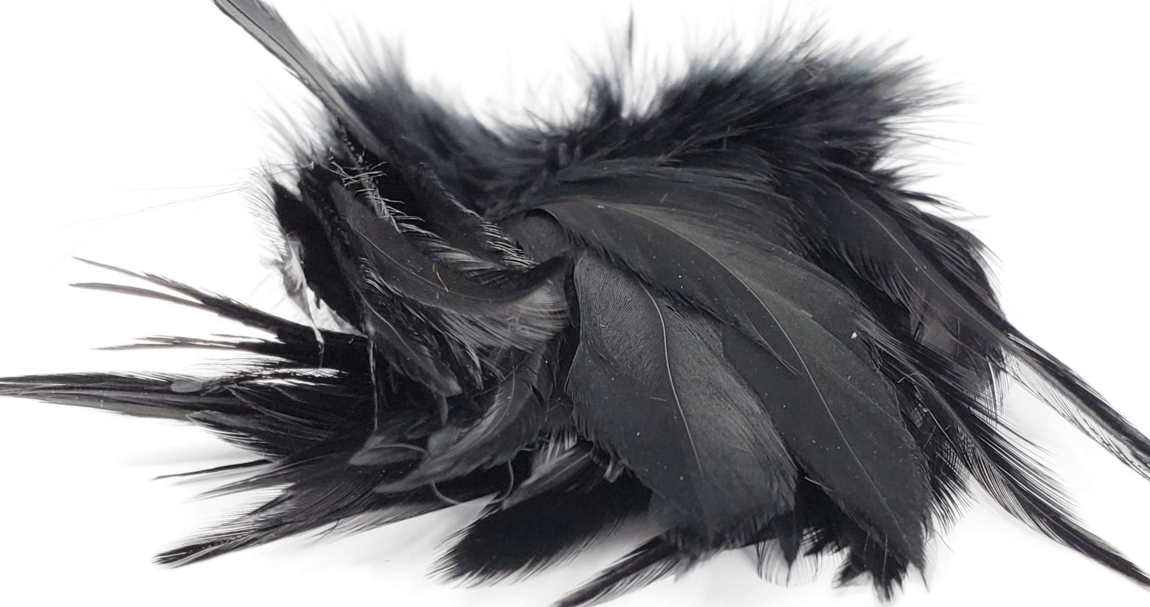 Creative Angler Saddle Hackle for Fly Tying/Tying Flies (Black)