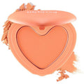 Lilybyred Luv Beam Cheek - Heart-Shaped Korean Powder Blush, Soft Matte Finish, 0.16 oz. (03 Flush Orange)