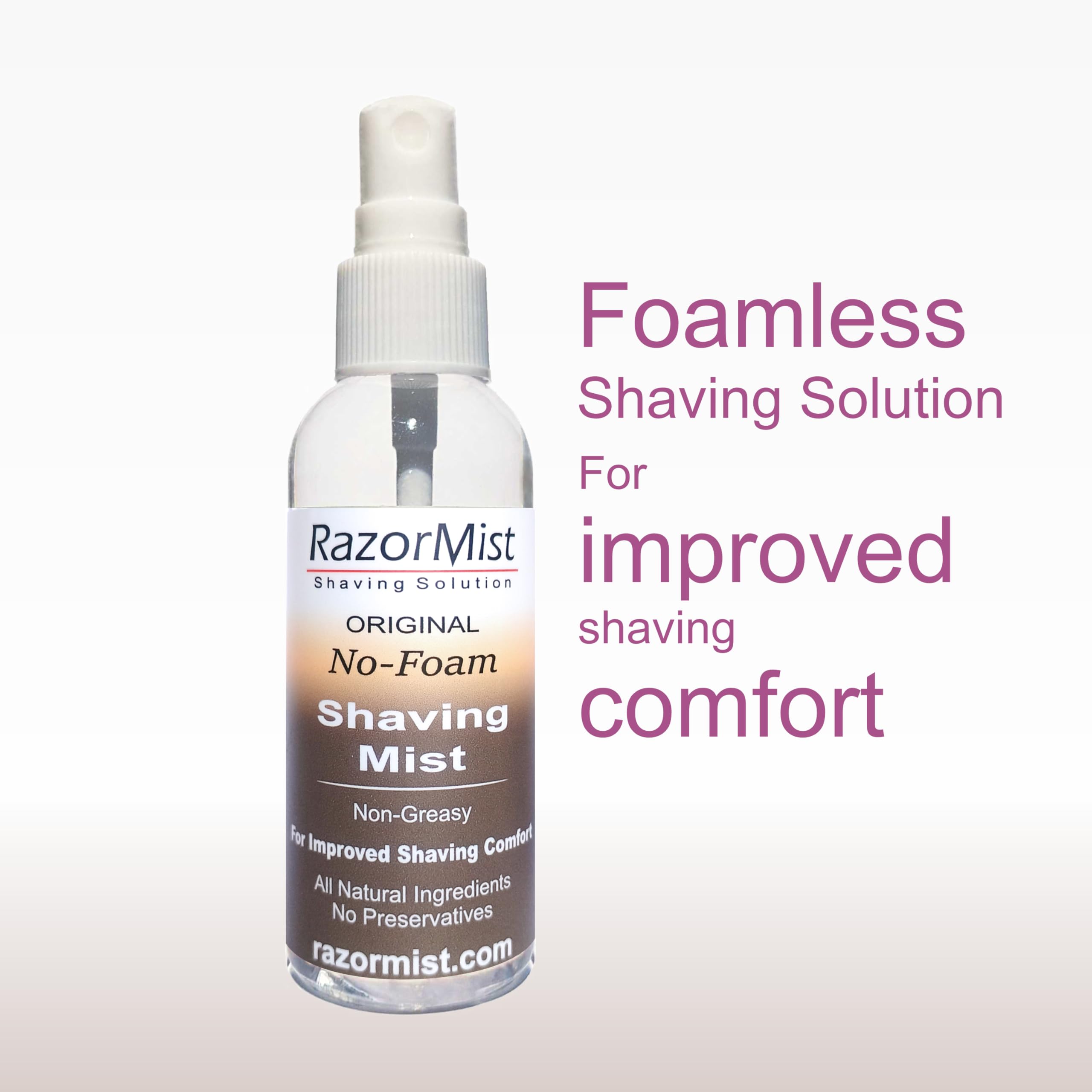 RazorMist No-Foam Shaving Mist for Men - Foamless Shaving Solution