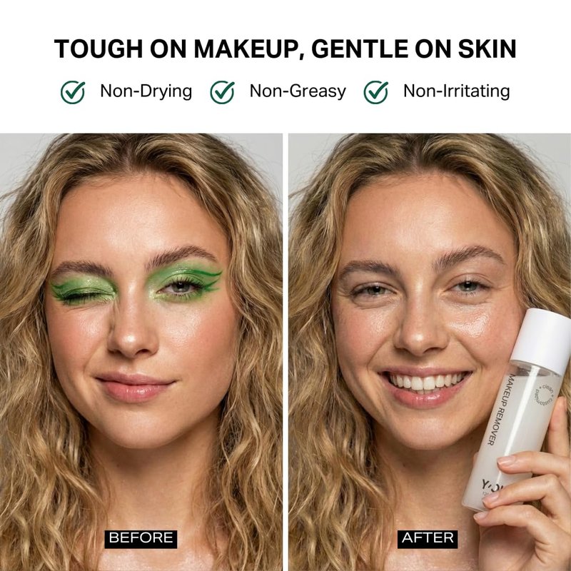 Y'OUR Soothing Micellar Cleansing Water | Removes Waterproof Makeup for Face, Eyes & Lips | Hydrating, Oil Control for Sensitive Skin | Permanent Lipstick Remover, with Aloe Vera & Fruit Extracts