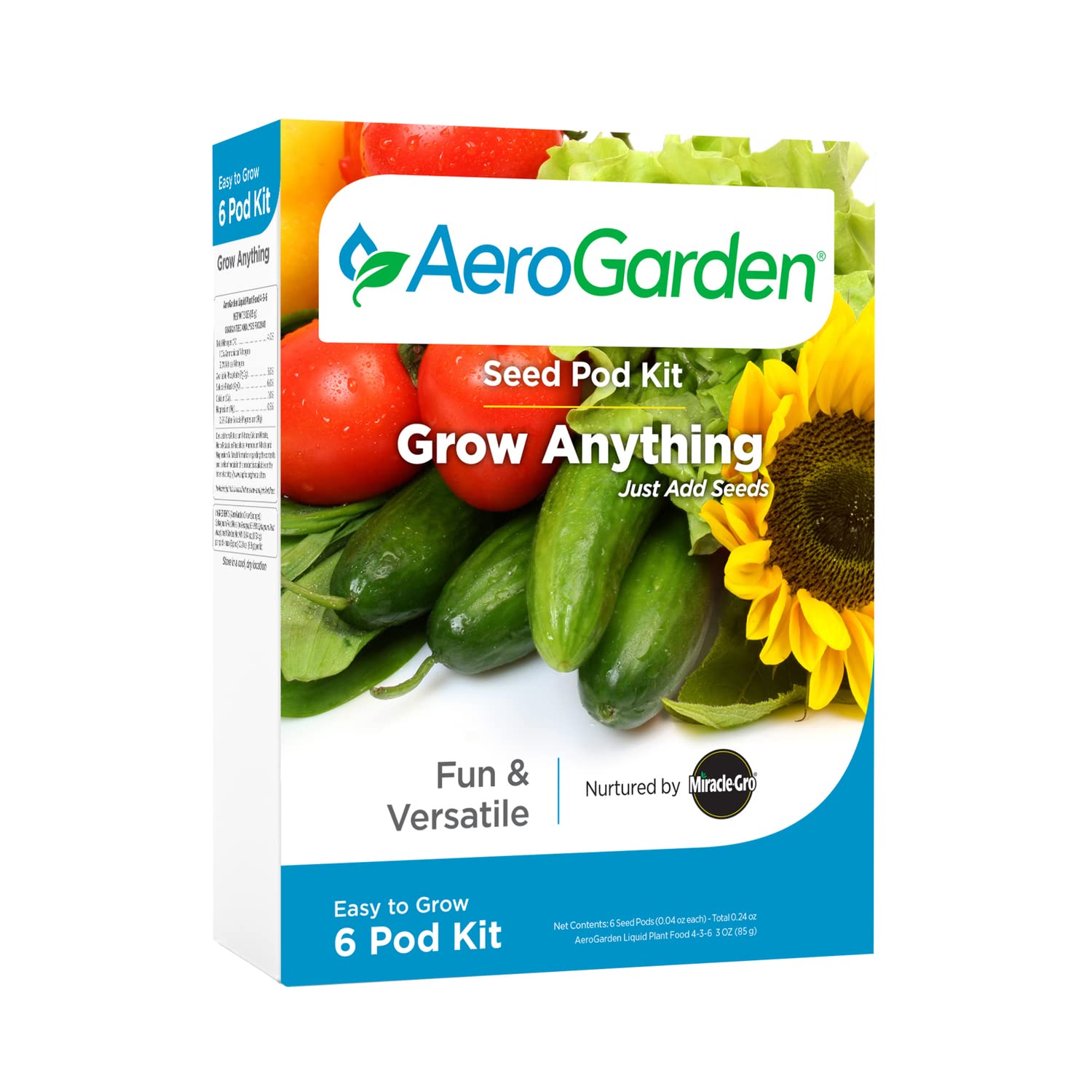 AeroGarden Grow Anything Seed Pod Kit, 6-Pod