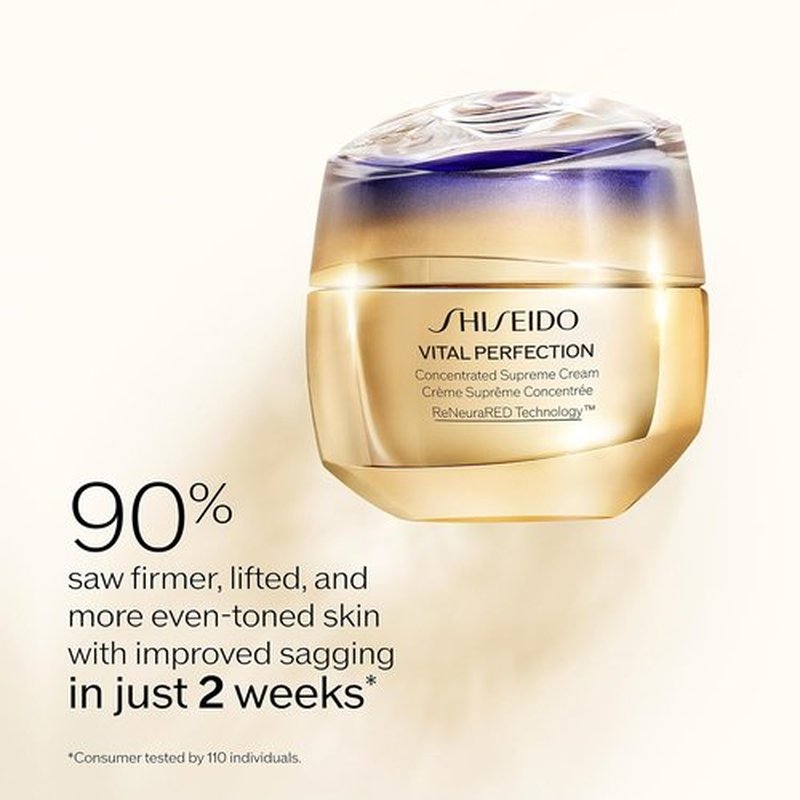 Shiseido Vital Perfection Cream - Anti-Aging Moisturizer That Lifts & Firms - Ideal for Normal to Dry Skin