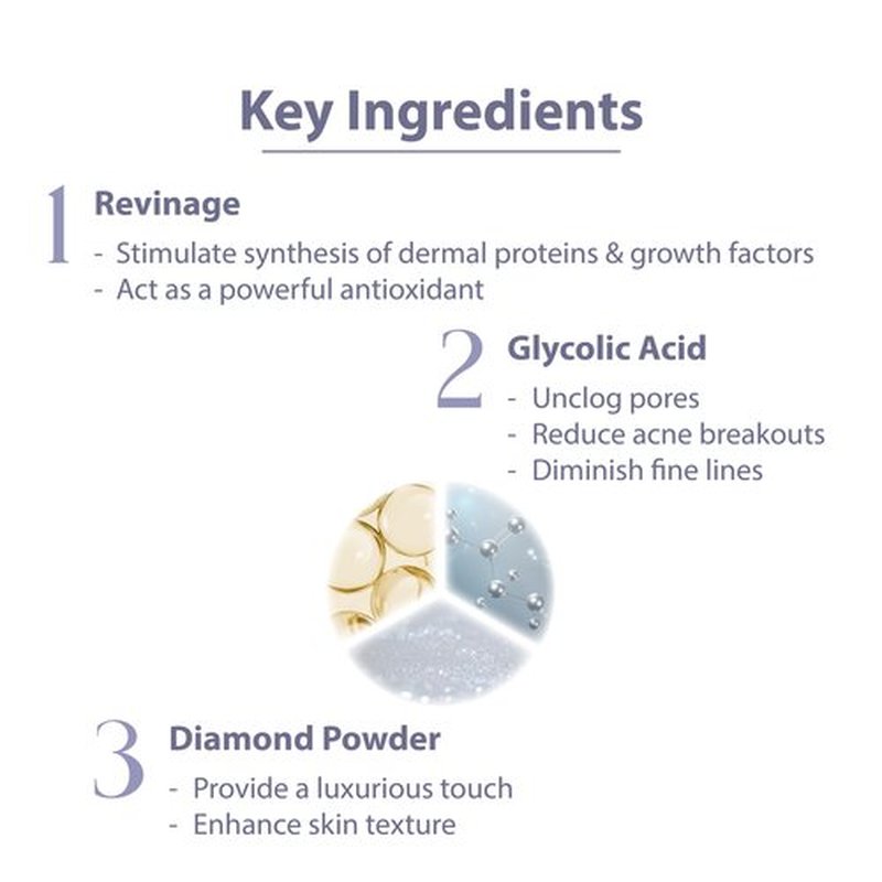 NEW ANGANCE Mask, Moisturizing, Hydrating, Skin-lightening,8ml X 3 Packs (Diamond Brightening Mask)