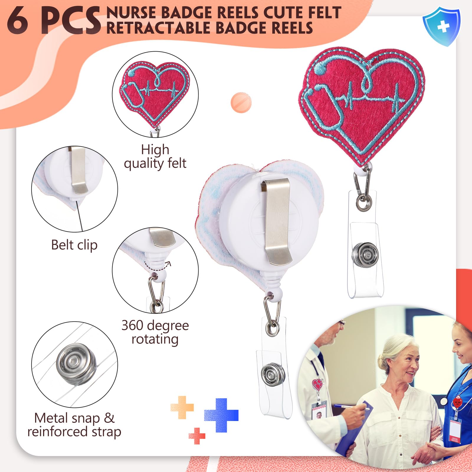 Patelai 36 Pcs Nurse Gifts for Women, 2026 Nurse Appreciation Gifts Bulk, 12 oz Tumbler Cute Pen Keychain Badge Reel Cards for 2026 Nursing Week Graduation Office Supplies