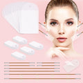 Neck Tape Lifting Invisible,Face Tape Lifting Invisible 50PCS Face Lift Tapes and Bands with 8 Strings Facelift Tape for Face,Neck Tape Lift Turkey for Sagging Skin Double Chin Jowls Eyes Wrinkles