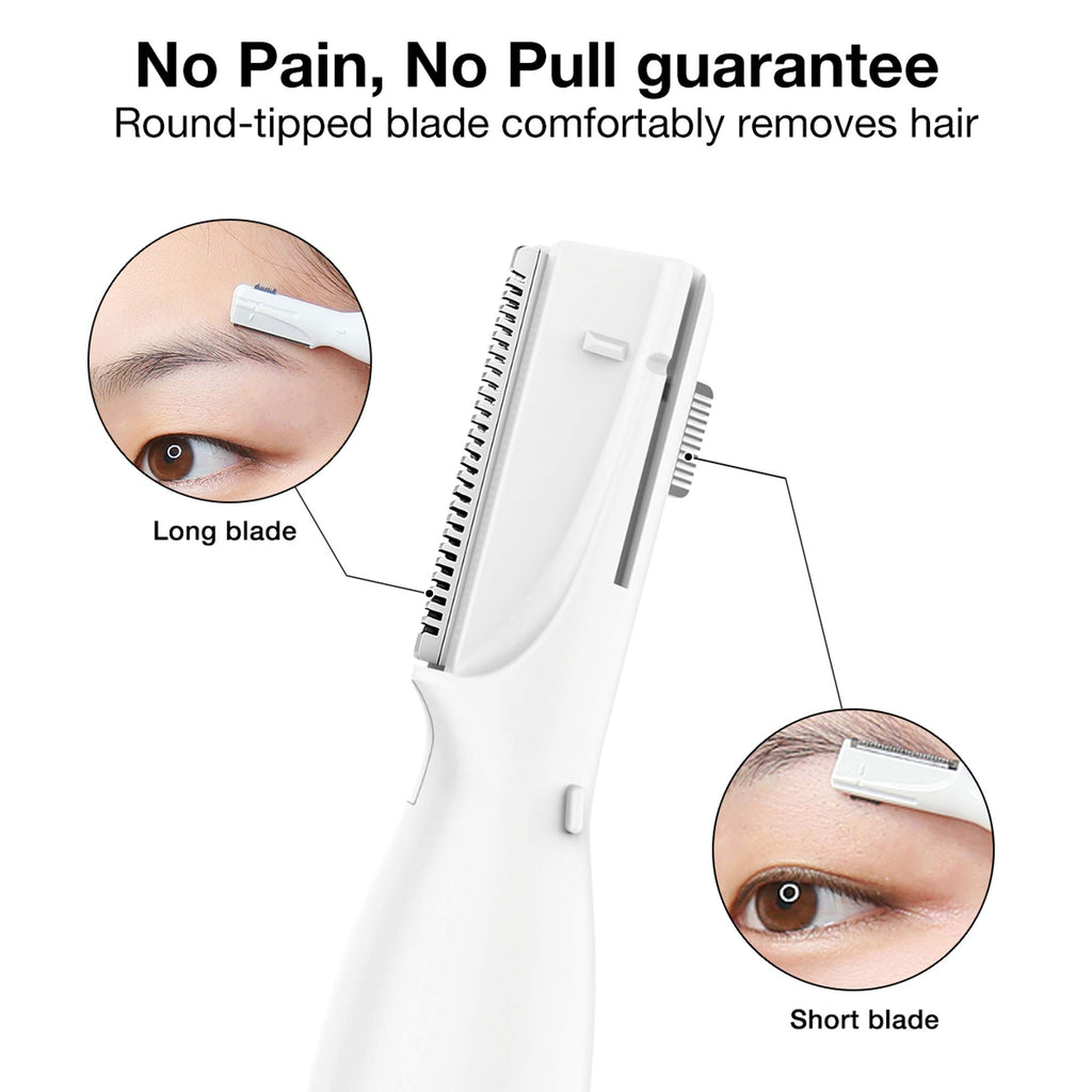 PRITECH Electric Eyebrow Trimmer - Facial Hair Remover Precision Razor