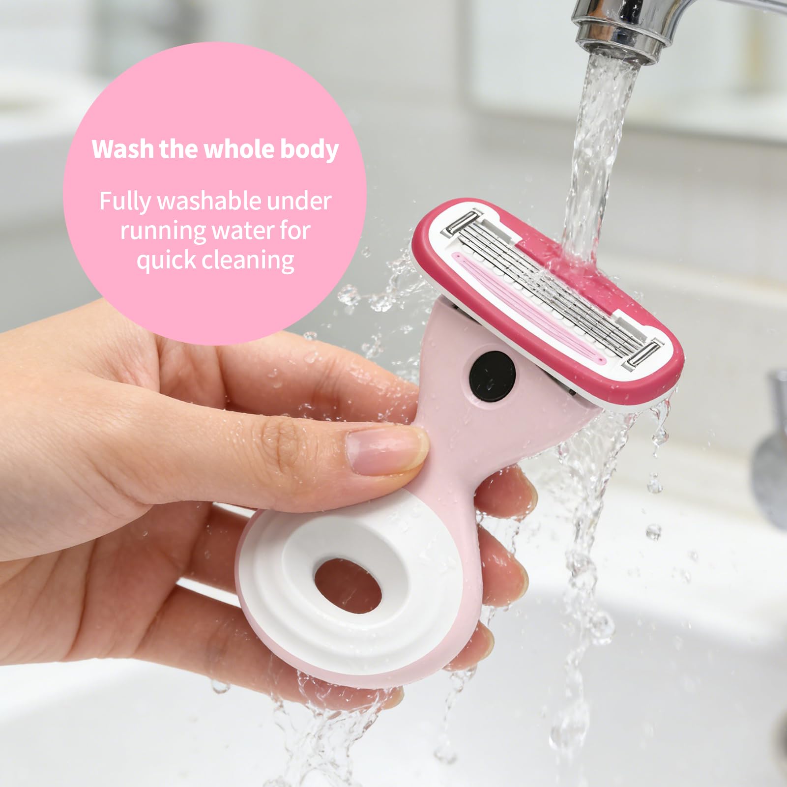 Travel Razors for Women Extra Smooth 5-Blade Razor Kit for Shaving FYNEDGE