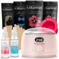 KoluaWax Premium Waxing Kit for Women - Beginner Friendly - Complete Wax Kit that includes 14oz of Wax Beads, Applicator, Pre and Post Care, Suitable for Sensitive Skin (Blush) - Mothers Day Gifts