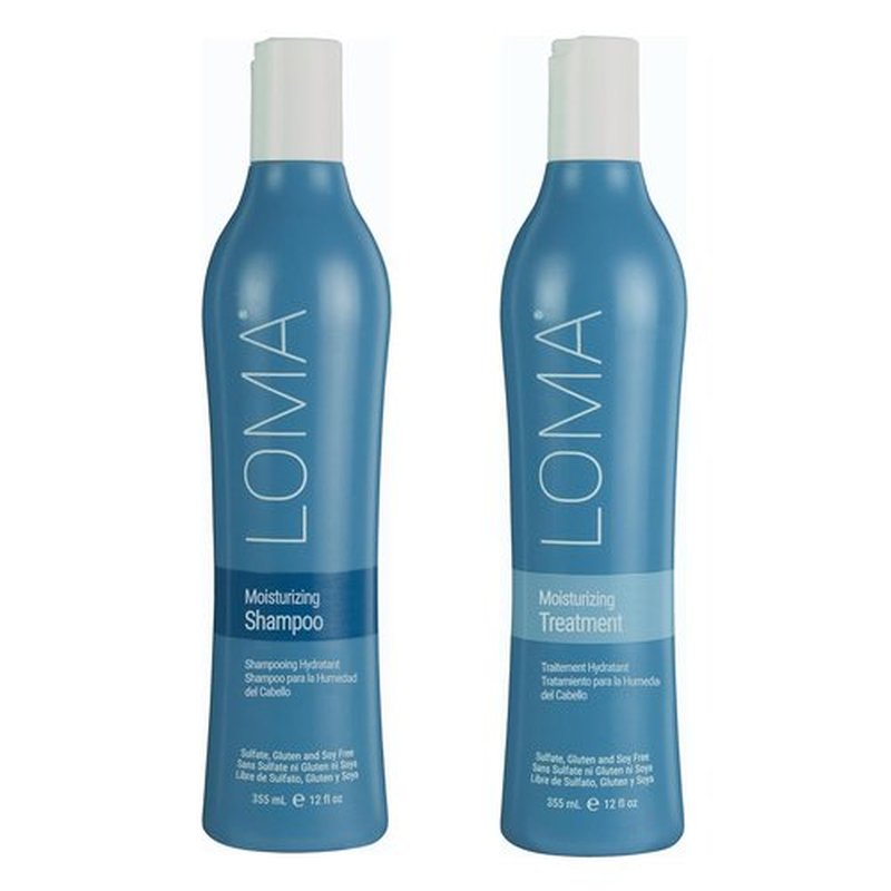 Loma Hair Care Moisturizing Shampoo & Treatment Duo - Nourishing Formula for Healthy Hair