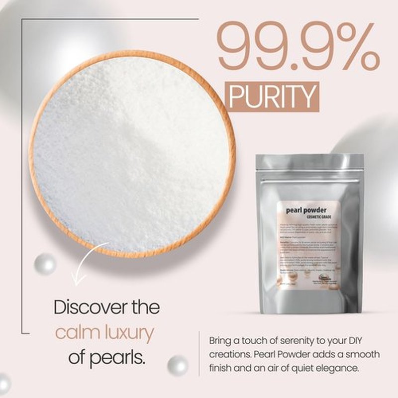 Talsen Chemicals Pure Pearl Powder DIY Cosmetic Grade Pearl Powder For Face, Making Face Mask, Cream And Lotion (1 Ounce / 28 gram)