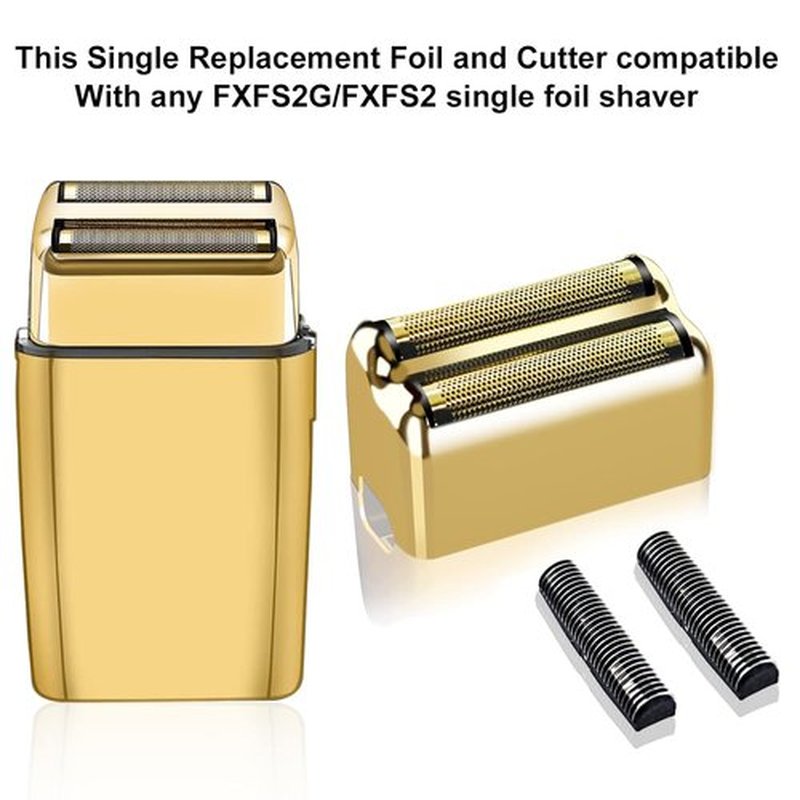 BaBylissPRO Replacement Foil & Cutters - Professional 2-Pack for FXFS2 Double Foil Shaver | Gold