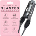Tweezer Guru Pro Illuminating Eyebrow Tweezers for Women & Men Professional Stainless Steel Slanted Tweezers with LED Light Mirror Pouch Precision Tweezers for Brow Facial Hair Ingrown Hair Silver