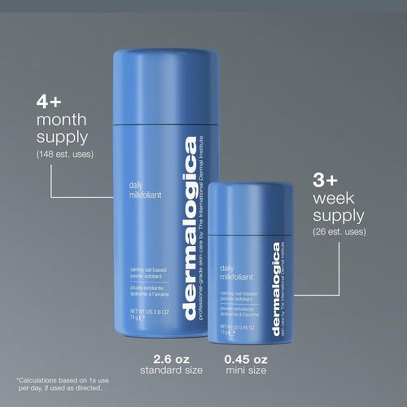 Dermalogica Daily Milkfoliant - Calming Face Exfoliator Powder Scrub with AHA & BHA | Vegan Oat-Based Formula