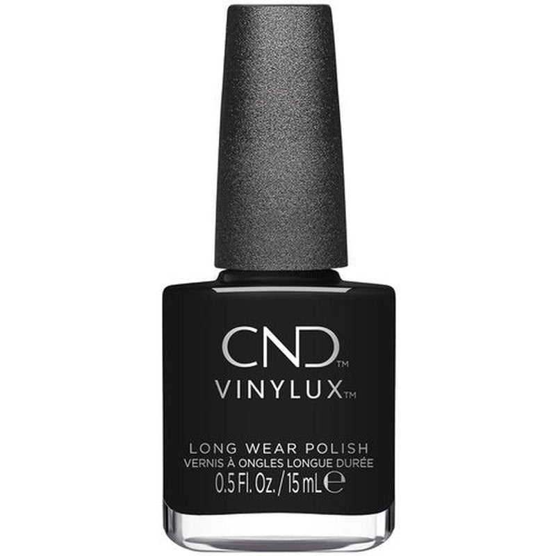 CND Vinylux Black Nail Polish - Gel-Like Shine & Chip Resistant Formula | 0.5 Fl Oz