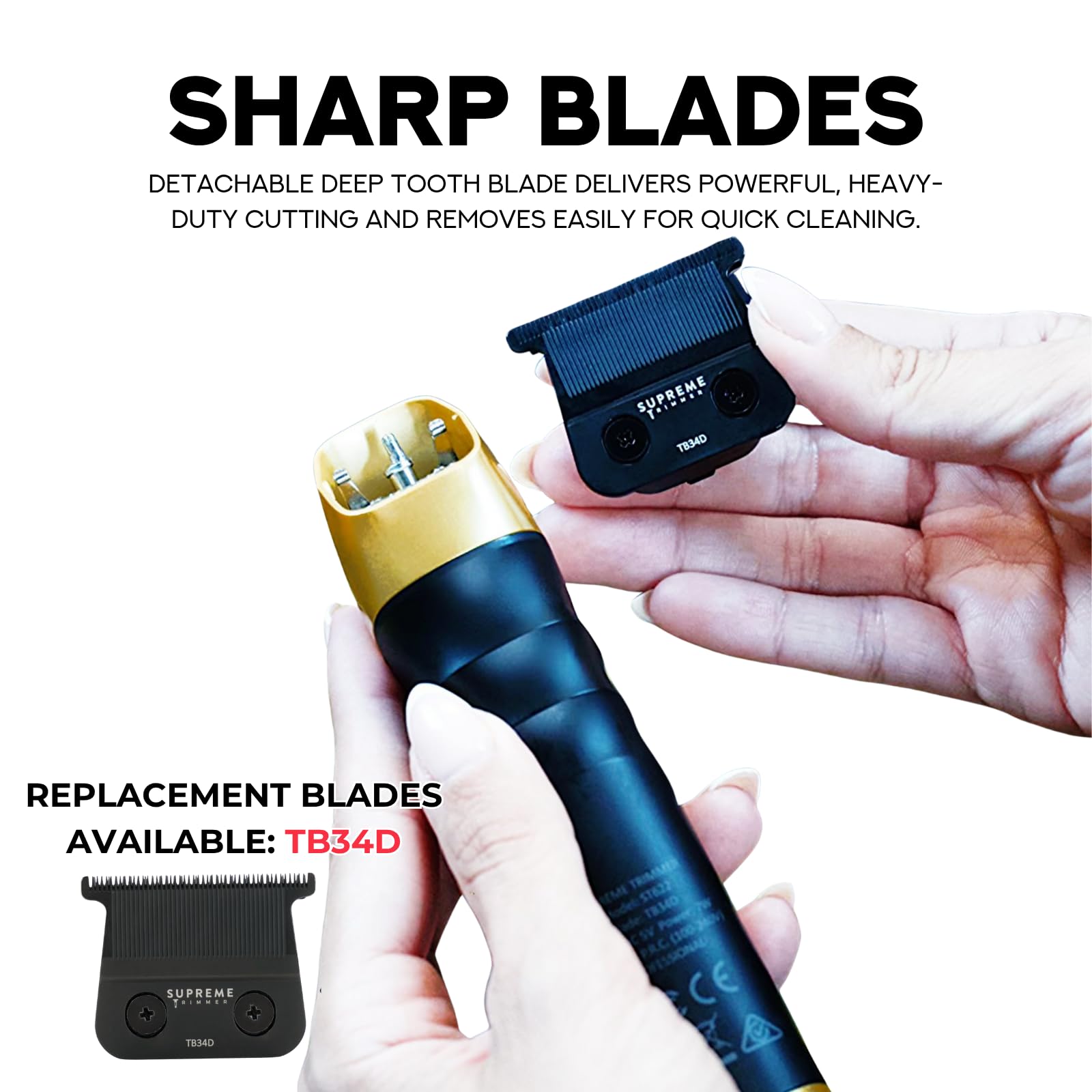 Supreme Trimmer 2Spee ST622 – Cordless Beard & Hair Trimmer for Men | 2-Speed Motor, 180 Min Runtime, Zero-Gap Adjustable Blade, Digital Display, Removable Blade Design